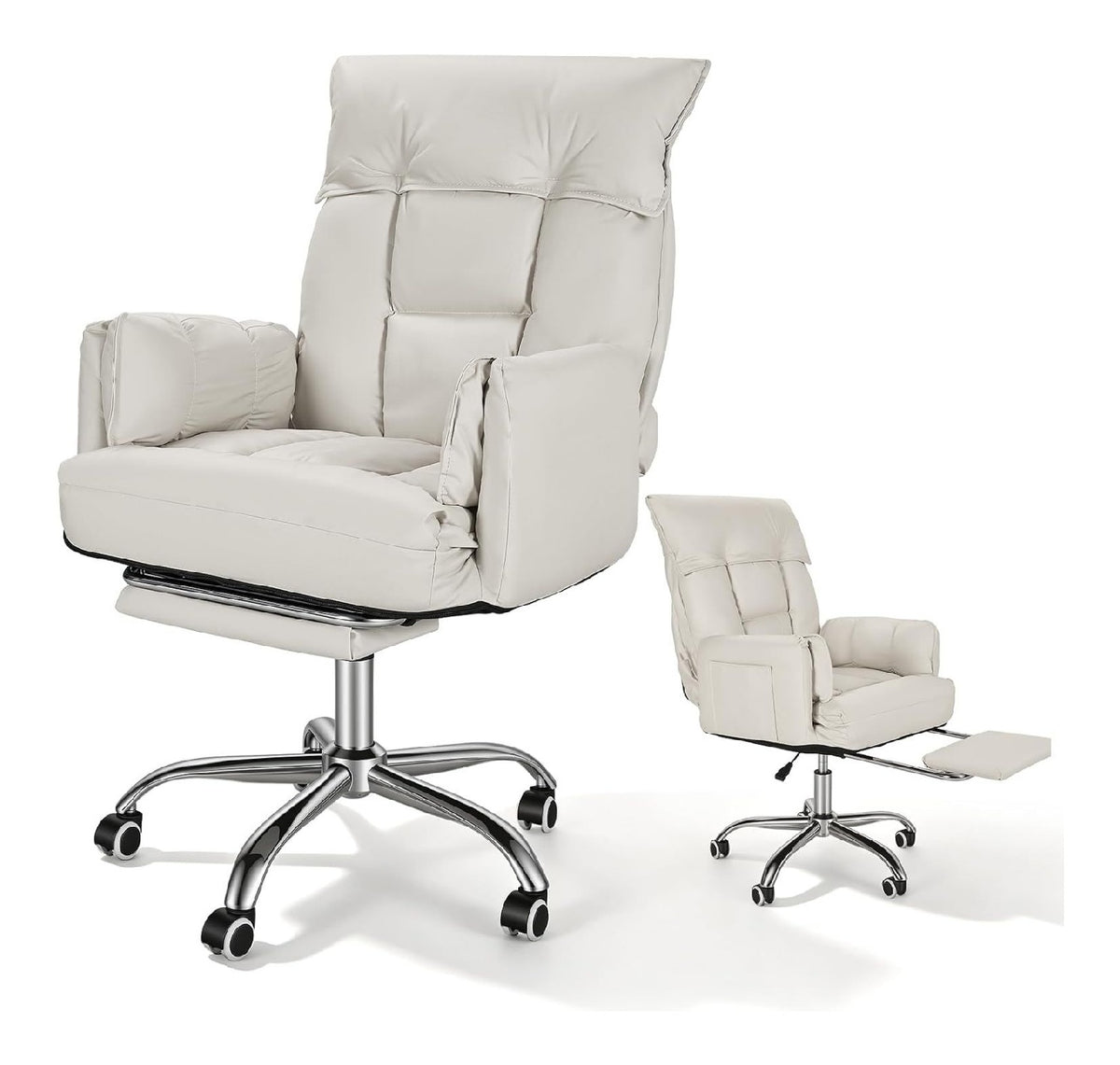 Chaise confortable reglable avec rangement ferme noir 62,5 x 32 x 61 centim
