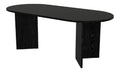 Tables avec rangement ferme finition bois noir