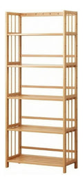 Bibliotheque reglable avec rangement ferme naturel