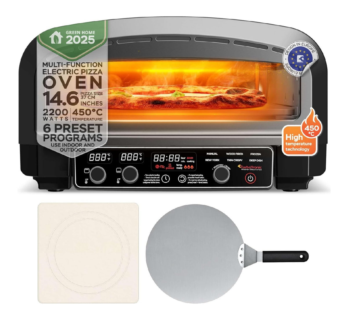 Fours a pizza compact avec programmes pierre