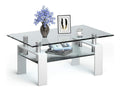 Table basse avec rangement ferme blanc