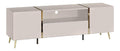 Banc TV avec tiroirs avec rangement ferme beige 158 x 41 x 51,8 centim
