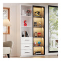 Armoires vitrees de presentation avec tiroirs avec rangement ferme transparent