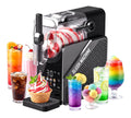 Machines a glace et sorbetieres compact avec programmes noir