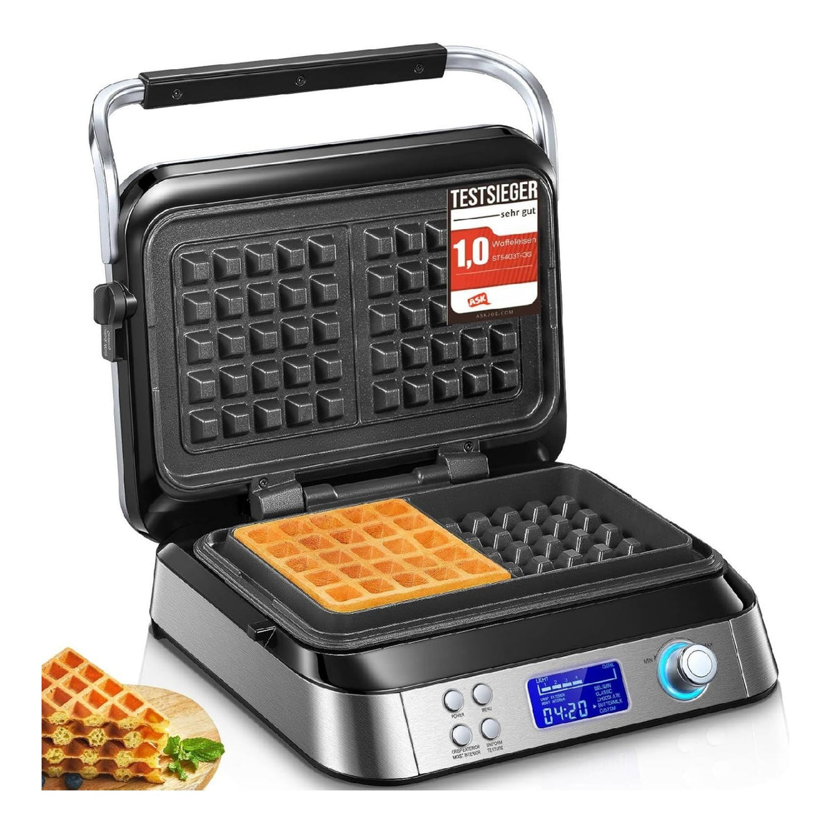 Machines a gaufres et croques commande numerique avec programmes inox