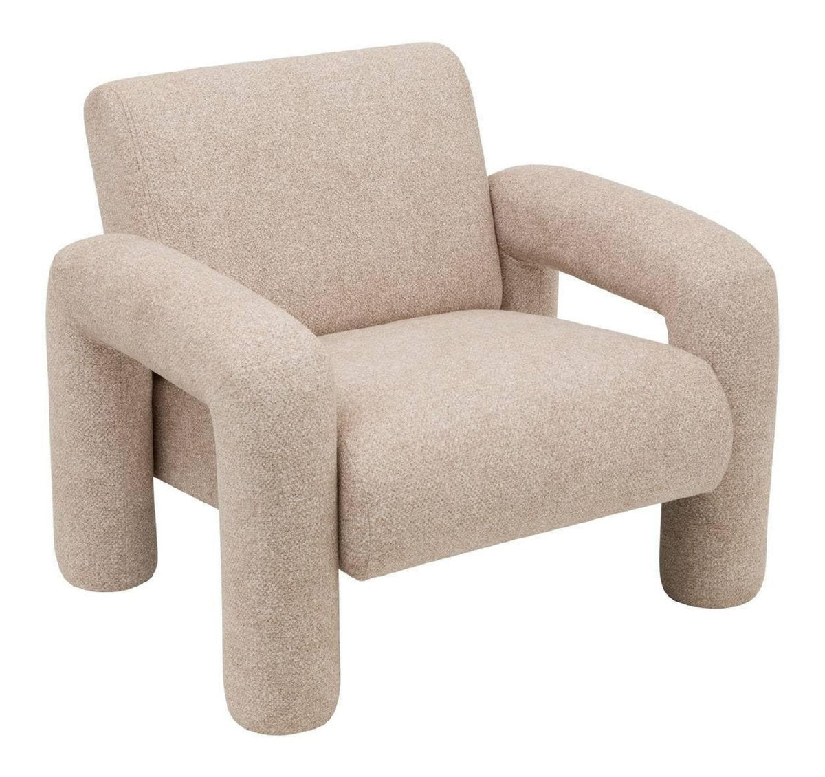 Fauteuil confortable beige