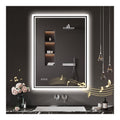 Miroirs cosmetiques muraux reglable blanc
