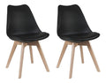 Chaise confortable avec rangement ferme finition bois noir