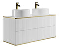 Meubles suspendus avec tiroirs avec rangement ferme blanc 120 x 47 x 54 cm