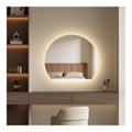 Miroirs cosmetiques muraux avec rangement ferme blanc