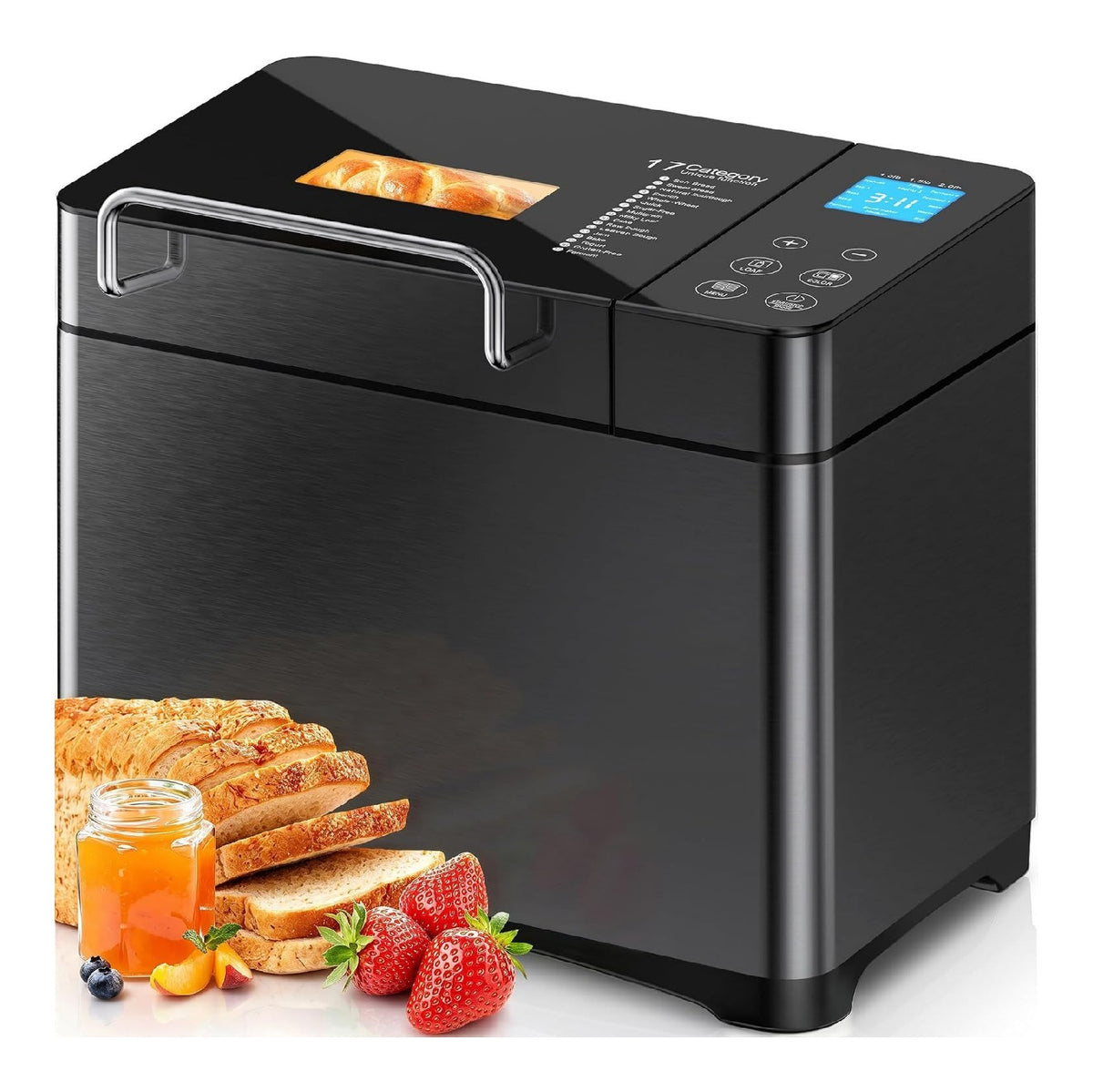 Machines a pain compact avec programmes inox avec programmes