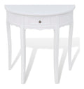 Tables consoles avec tiroirs blanc