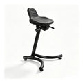 Tabourets reglable avec rangement ferme noir