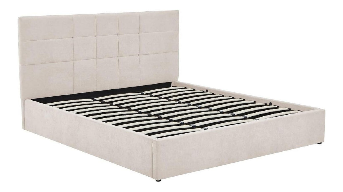 Lits avec rangement ferme beige