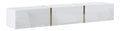 Banc TV avec rangement ferme finition bois blanc 179,9 x 34,6 x 27,7 centim