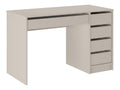 Bureau fonctionnel avec tiroirs avec rangement ferme beige