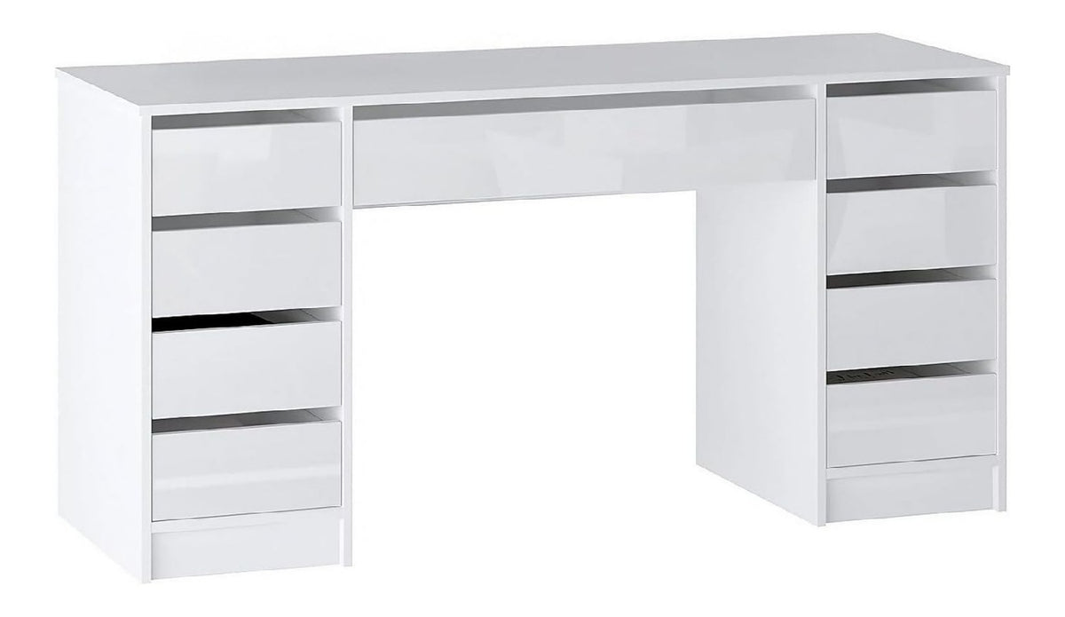 Commode de rangement avec tiroirs avec rangement ferme blanc 152,3 x 53,6 x 76 cm