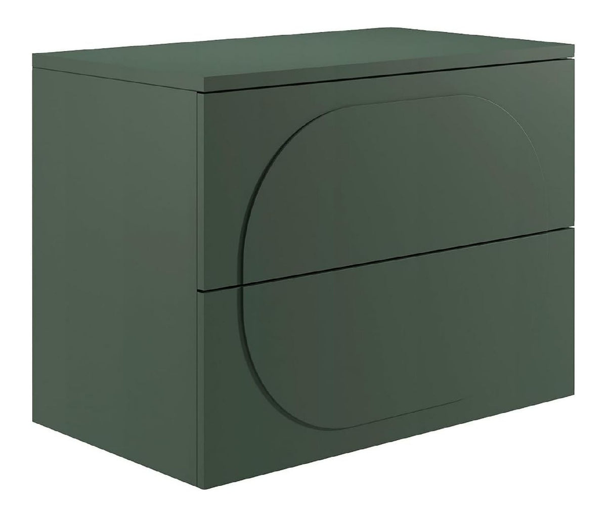 Meubles suspendus avec tiroirs avec rangement ferme vert 80 x 60 x 46 cm
