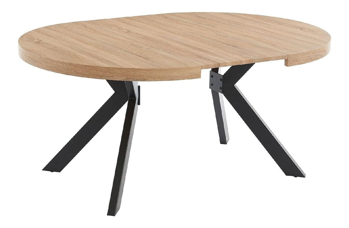 Tables avec rangement ferme finition bois noir 170 x 120 x 76 centim