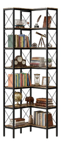 Bibliotheque reglable avec rangement ferme noir 60 x 60 x 200 centim