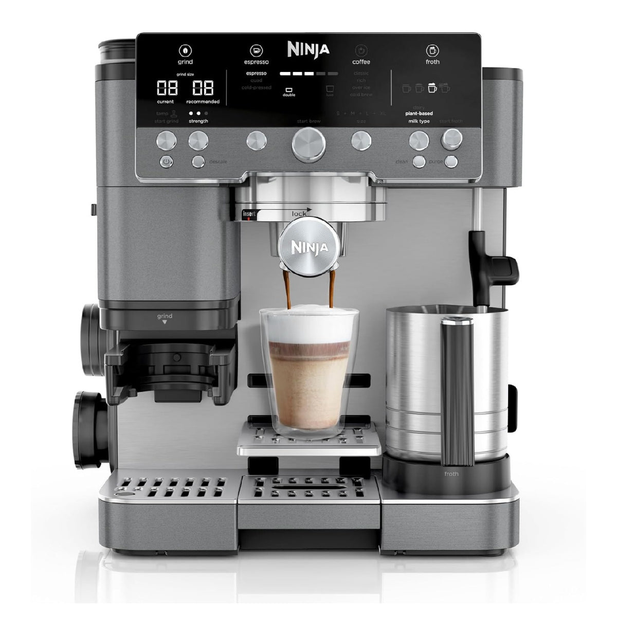 Machines combinees filtre et expresso gris