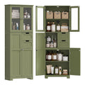 Meubles colonnes reglable avec tiroirs vert