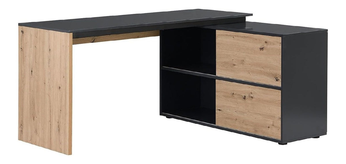 Armoire de rangement avec rangement ferme finition bois noir 150 x 124 x 75 centim