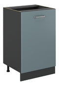 Rangements sur pied electrique avec rangement ferme gris