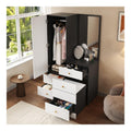 Armoire de rangement avec tiroirs noir