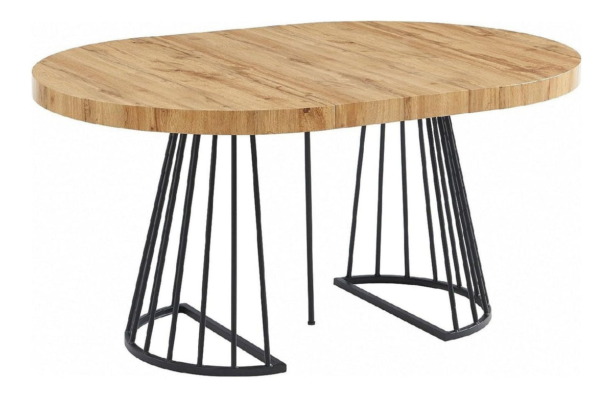 Tables avec rangement ferme finition bois noir 2,6 x 1,1 x 0,76 m