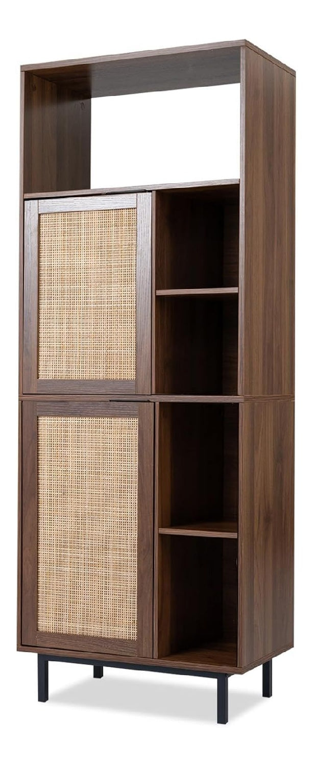 Buffets, credences et vaisseliers avec rangement ferme finition bois marron