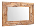 Miroirs muraux avec rangement ferme finition bois naturel variante 903