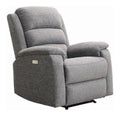 Fauteuils inclinables electrique avec rangement ferme gris