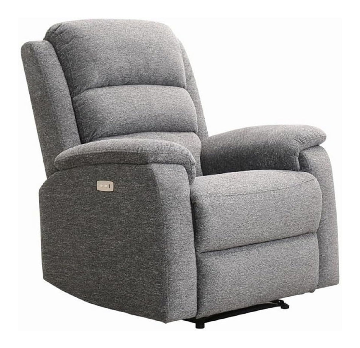 Fauteuils inclinables electrique avec rangement ferme gris
