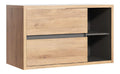 Meubles suspendus avec tiroirs avec rangement ferme naturel 100 x 45,5 x 60 centim