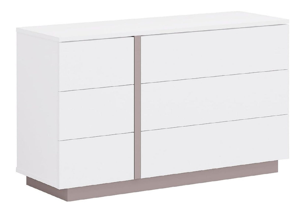 Commode de rangement avec tiroirs avec rangement ferme blanc
