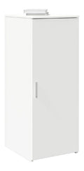 Armoires de rangement avec rangement ferme finition bois blanc