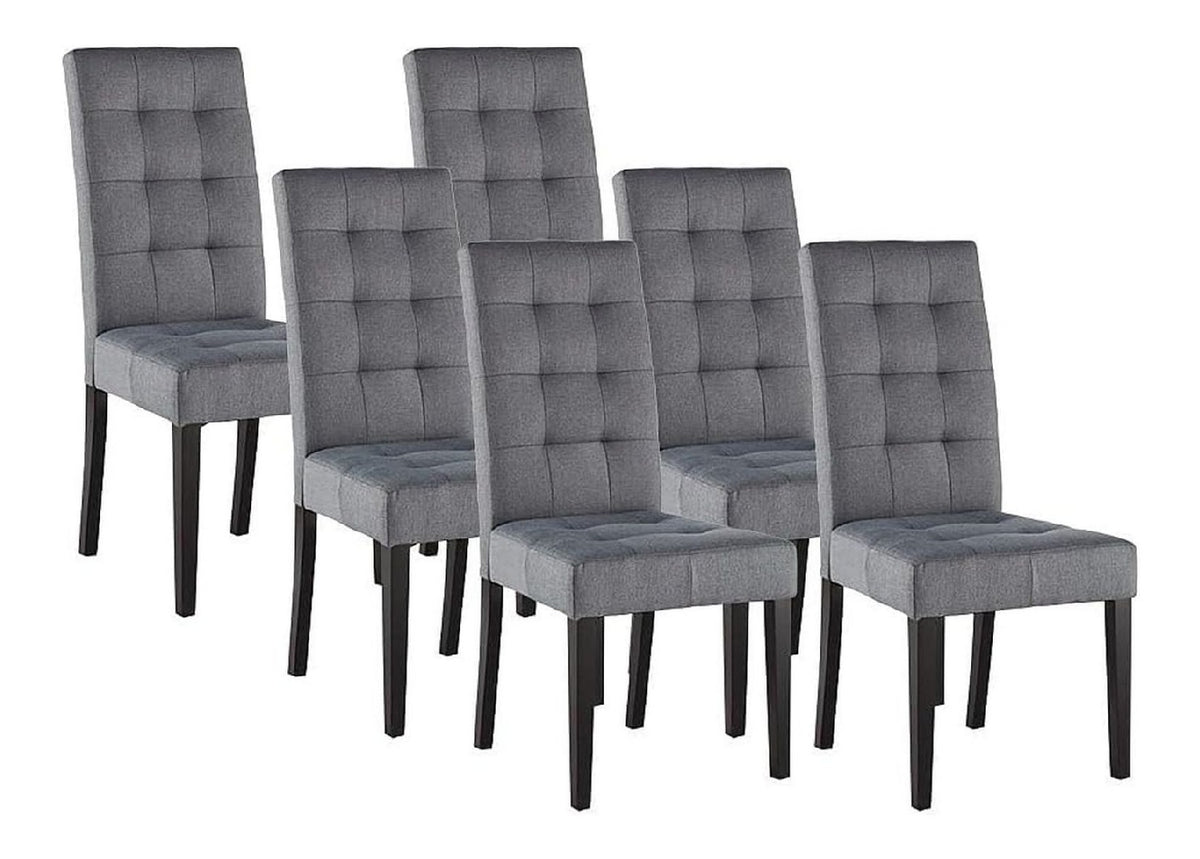Chaise confortable finition bois gris
