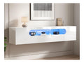 Banc TV blanc 160x40x40 cm