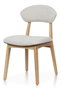 Chaise confortable avec rangement ferme finition bois naturel 49x54,5x84cm