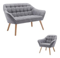Ensembles de canapes avec rangement ferme finition bois gris