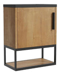 Meubles-lavabos avec rangement ferme finition bois naturel 40 x 22 x 52 cm