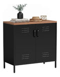 Buffets, credences et vaisseliers reglable avec rangement ferme noir