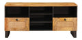 Banc TV avec rangement ferme finition bois marron variante 1413