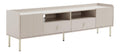Banc TV avec tiroirs avec rangement ferme beige 180 x 40 x 54 centim