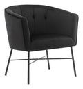 Fauteuil confortable avec rangement ferme structure metal noir