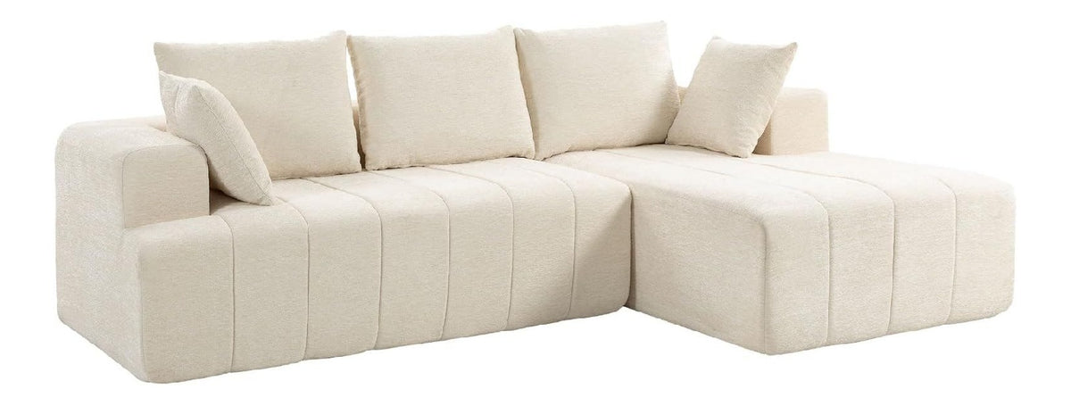Canapes et divans avec rangement ferme beige 256 x 158 x 85 cm