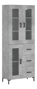 Buffets, credences et vaisseliers avec rangement ferme finition bois gris variante 489