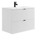 Meubles suspendus avec tiroirs avec rangement ferme blanc 80 x 47 x 60 centim