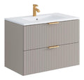Meubles suspendus avec tiroirs avec rangement ferme beige 80 x 46 x 57 centim